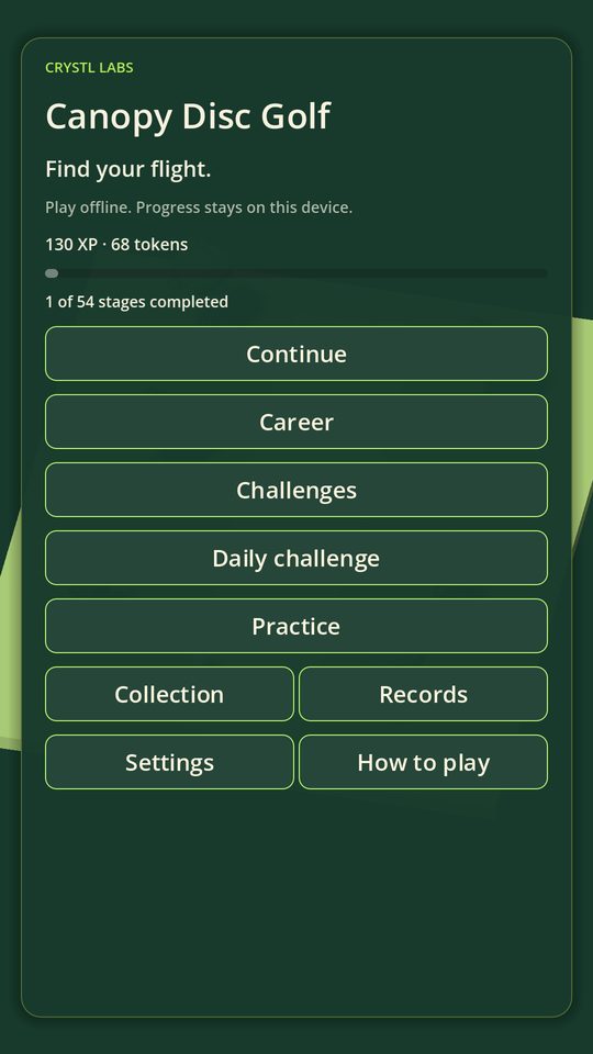 Canopy Disc Golf screenshot 1