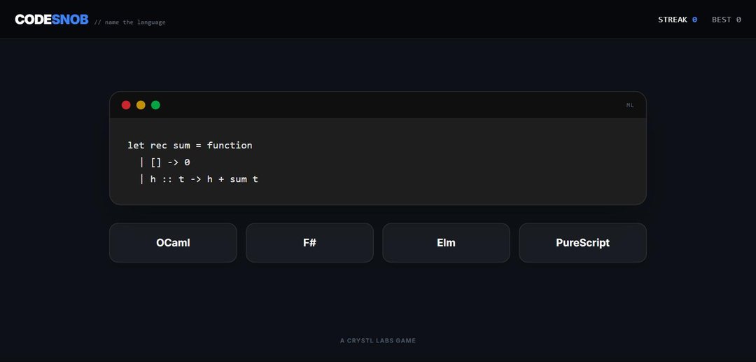 Code Snob screenshot 1