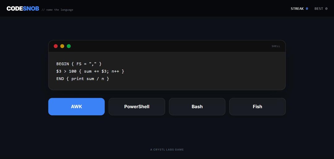Code Snob screenshot 2