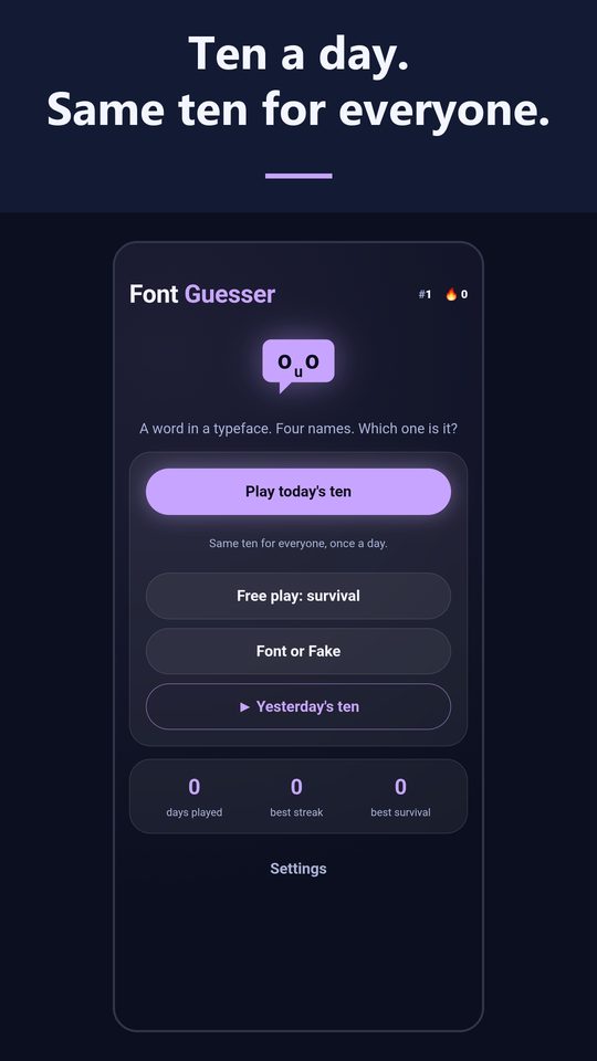 Font Guesser screenshot 3