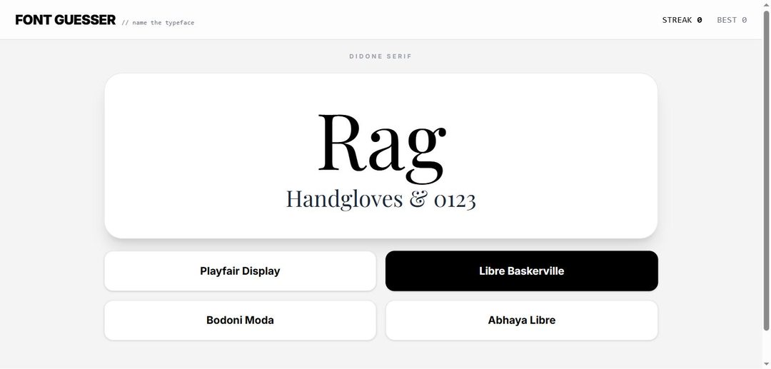 Font Guesser screenshot 2