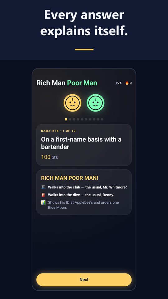 Rich Man Poor Man screenshot 2