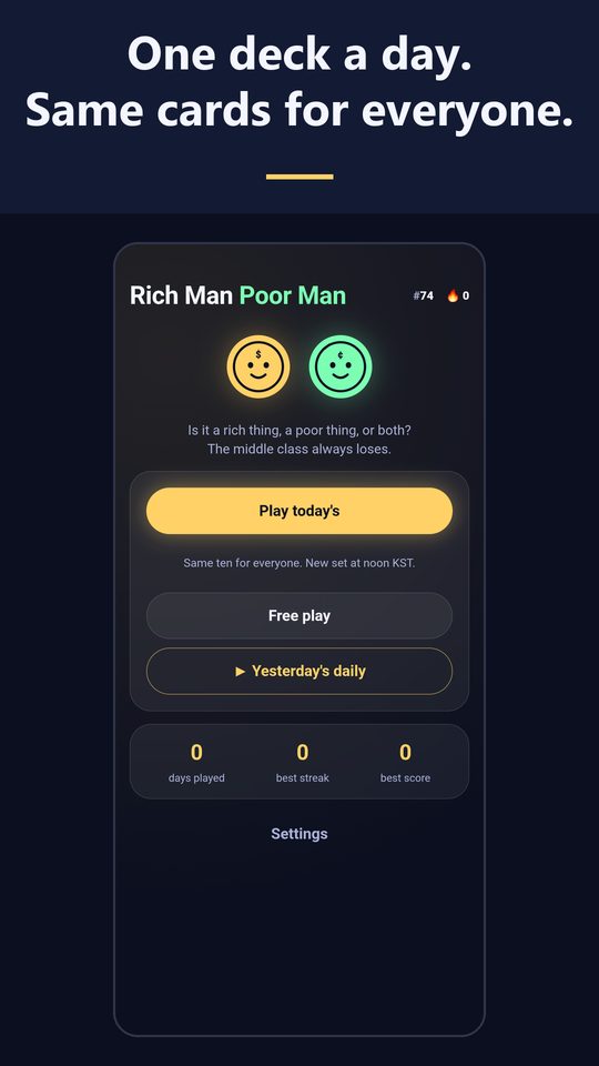 Rich Man Poor Man screenshot 3