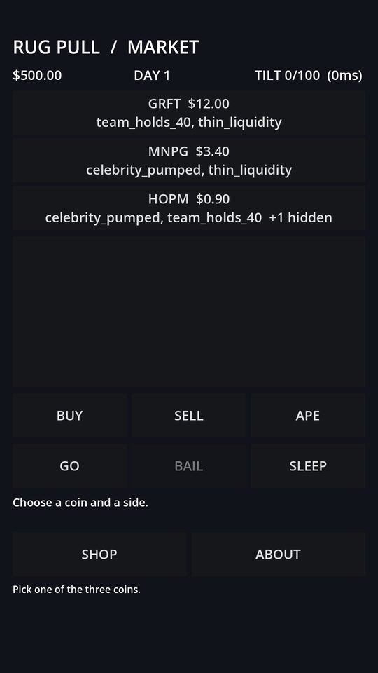 Rug Pull: Crypto Tycoon screenshot 1