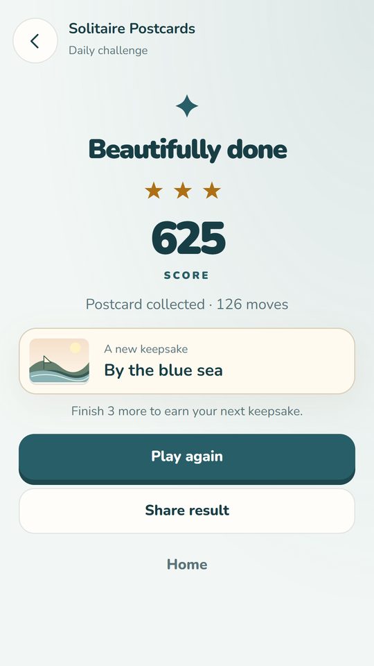 Solitaire Postcards screenshot 4